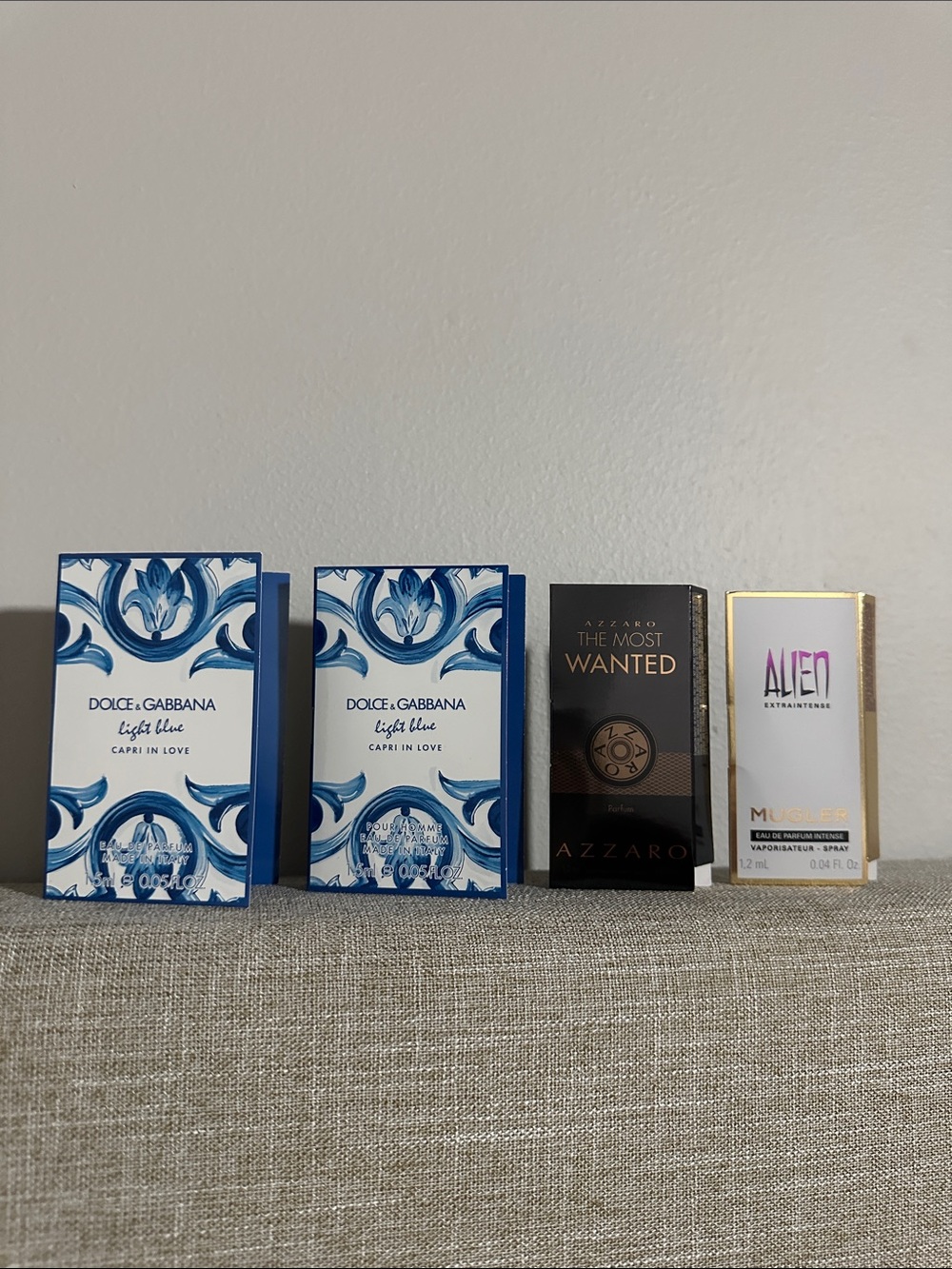 Perfumes and colognes travel size